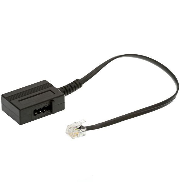 Helos adapter 6P4C stik/TAE F kobling, løs, 14052