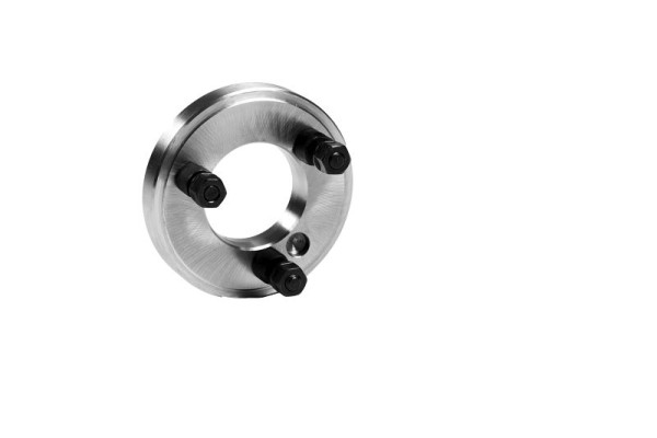 Flanșă MACK pentru mandrine de strung D= 125 mm, oțel, DIN 55027-3", plată pe partea mandrinei, ZE-FP7-125/3