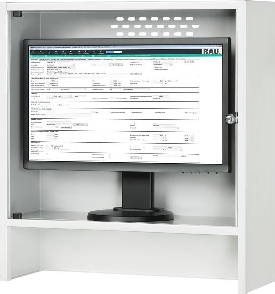 Caixa do monitor RAU, W650 x D250 x H710 mm, 07-MG250-650.12