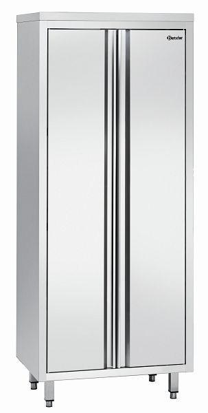 Bartscher magas szekrény 600, B800, 2 szárnyas ajtó, króm nikkel acél, 386080