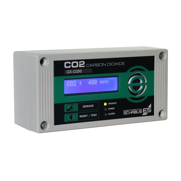 Alarm gazowy Schabus GX-D250, czujnik zewnętrzny CO2, 300253