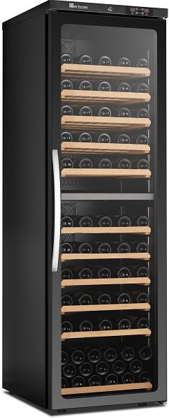 Saro ψυγείο κρασιού 2 ζωνών με γυάλινη πόρτα CV450 PV 2T, 486-1020
