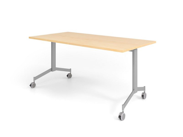 Hammerbacher mobilní skládací stůl 160x80cm, javor, deska stolu sklopná o 90°, VKF16/3/S