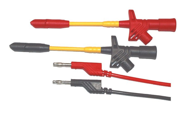 Busching klemtestsondeset, voor geïsoleerde kabels, 1m testkabel, AK-789036
