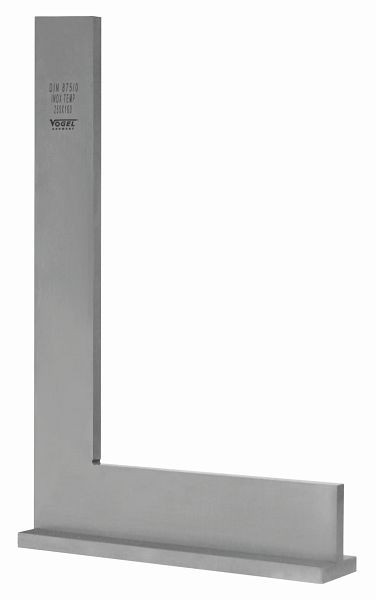 Vogel Německo ovládací úhelník DIN 875, GG 0, 50 x 40 mm, s dorazem, nerez, 310100