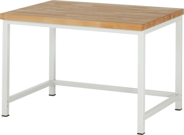 Pracovní stůl RAU série 8000 - rámová konstrukce (svařovaný rám), 1250x840x900 mm, 03-8000-1-129B4S.12