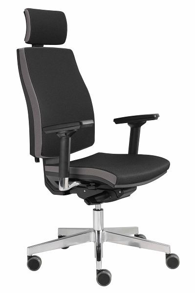 Krzesło biurowe obrotowe Hammerbacher Premium 1 czarne, wys. 116-133 cm, szer. siedziska 50 cm, VSDP1/D