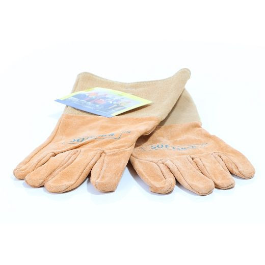 ELMAG 5-prstové svářečské rukavice WELDAS 10-1003 XL, TIG/TIG z celozrnné vepřové kůže, délka: 35 cm, velikost 9,5 (1 pár), 59135