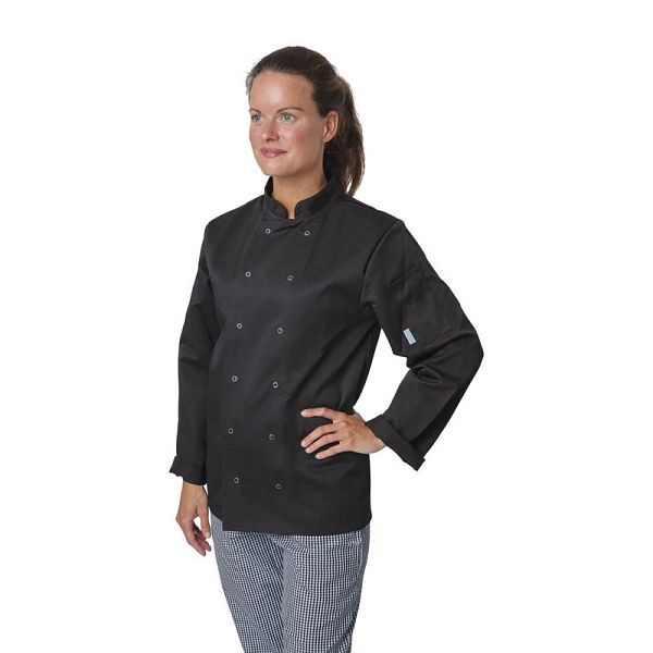 Whites Vegas jaqueta chef mangas compridas preto L, A438-L