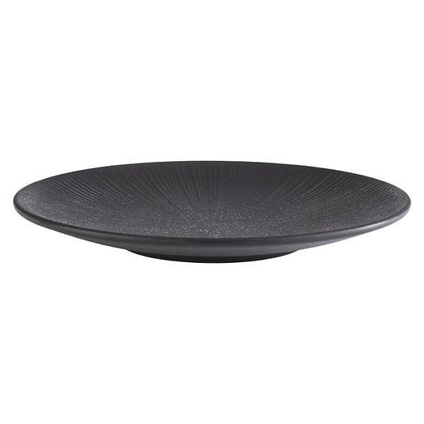 APS talíř -NERO-, Ø 26 cm, výška: 3 cm, melamin, černý, 85064