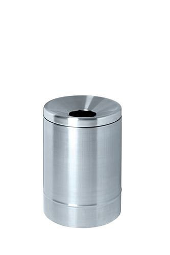 DENIOS selvslukkende papirkurv, 15 liter, rustfrit stål, 172-144