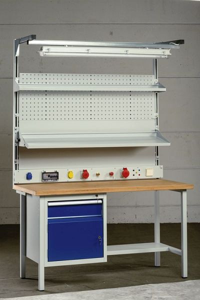 KLW základní rám pro montáž pracovního stolu typ 1, pro montáž pod desku 1400 x 1500 mm V x Š, AB01C-GRU-1500-1400