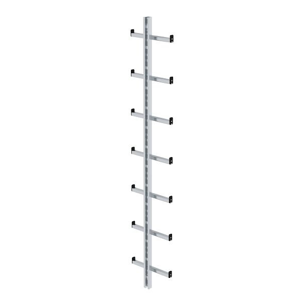 Munk Günzburger Steigtechnik enkelvoudige ladder, aluminium, lengte 1,96 m, 077080