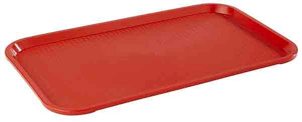 APS GN 1/1 fastfoodbakke, 53 x 32,5 cm, højde: 2 cm, polypropylen, rød, 00552