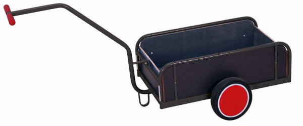 Ruční vozík VARIOfit s boční stěnou, vnější rozměry: 1 560 x 645 x 780 mm (ŠxHxV), sada kol: celopryžové obruče, zu-1284/AG