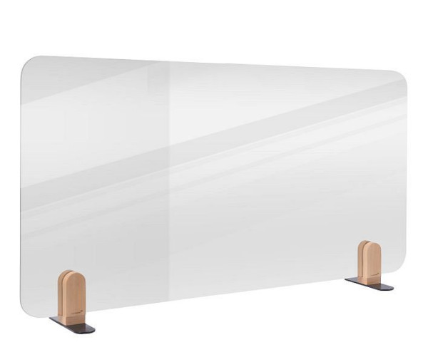 Legamaster ELEMENTS átlátszó asztali válaszfal 60x120cm akril 2 konzollal, 7-209721