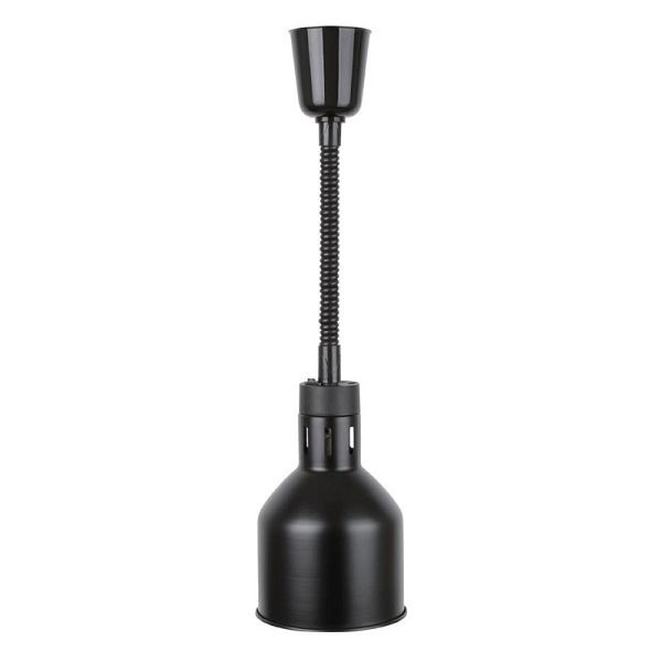 Zatahovací tepelná lampa Buffalo s matným černým povrchem, DR759