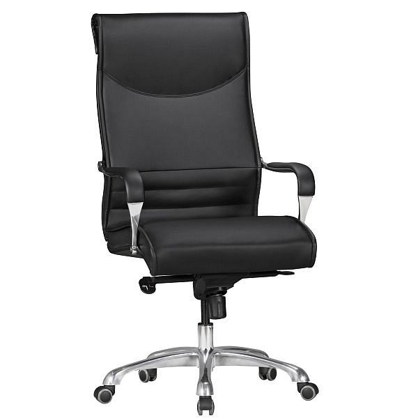 Cadeira de escritório Amstyle Bigboss couro sintético preto, SPM1.404