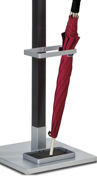 Porta guarda-chuva Kerkmann Montana, L 200 x P 120 mm, alumínio prateado, 39655614
