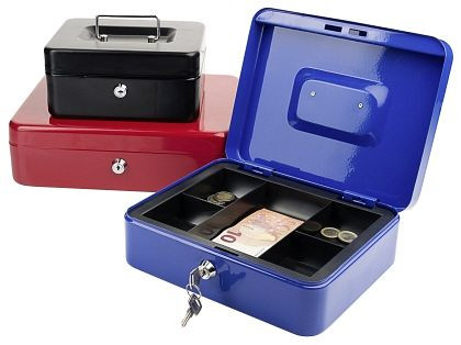 Caixa de dinheiro Contacto 25 cm, azul, 4365/250