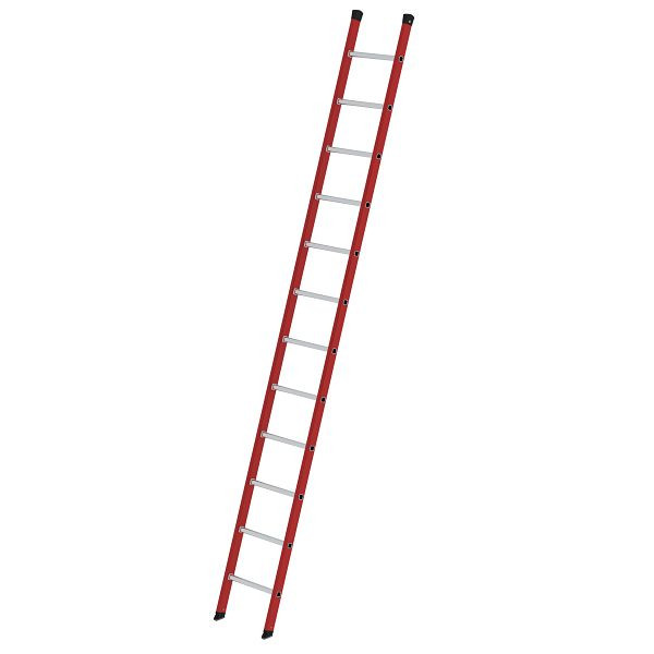 Munk Günzburger Steigtechnik eentraps ladder GVK / aluminium zonder traverse 12 sporten, 035012