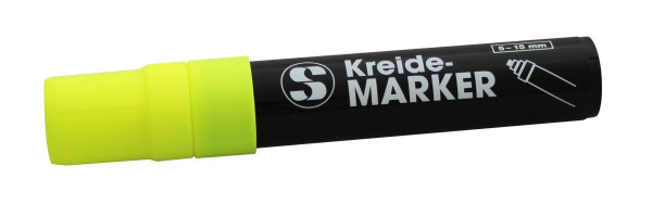 Στυλό με κιμωλία Schneider 15 mm, χρώμα κίτρινο, πάχος γραφής: 5-15 mm, 198912
