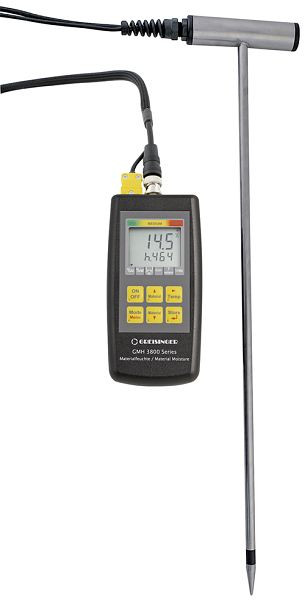 Dispositivo de medição de umidade de feno e palha Greisinger BaleCheck 200 com medição de temperatura integrada, comprimento do sensor: 620 mm, 600354