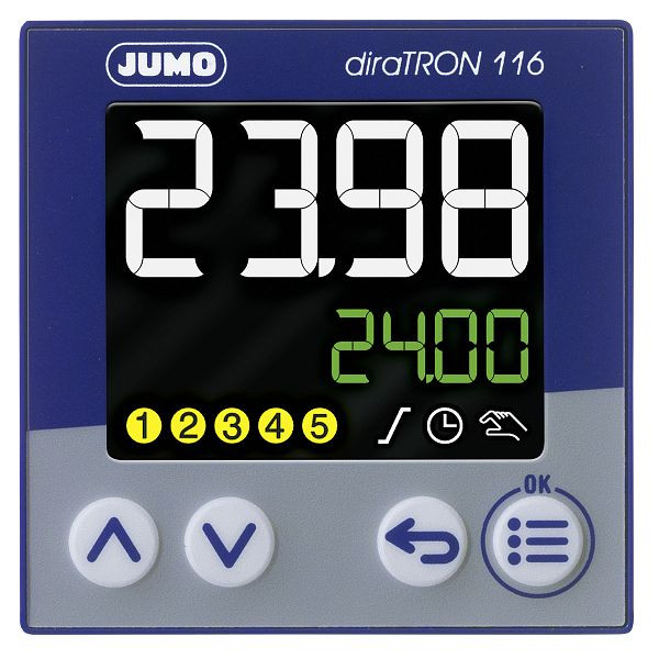Controler compact JUMO pentru instalarea panoului de control, (48x48 mm), AC 110 până la 240 V, 00680786