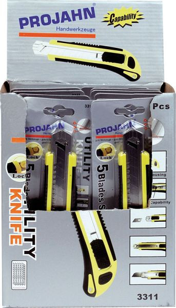 Projahn display met 12x snijmes met 18mm intrekbaar mes, 331112