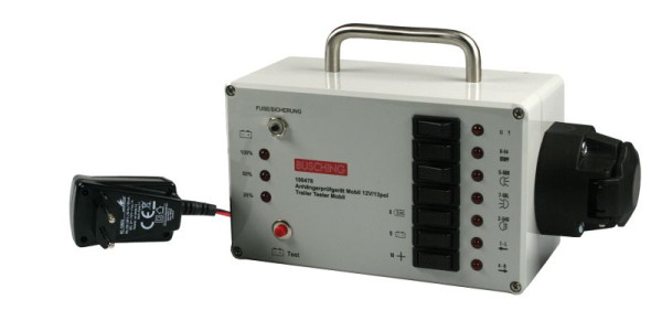 Testador de reboque Busching, móvel, 12 V, 13 pinos V0216, 100478