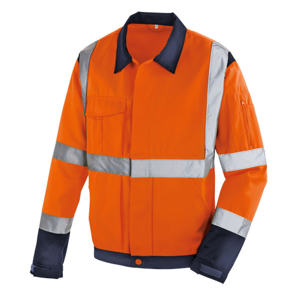 teXXor jól látható kabát DAVENPORT, élénk narancssárga/navy, méret: 3XL, 10 db-os csomag, 4115-3XL
