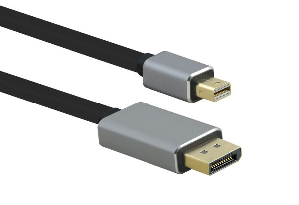 Propojovací kabel Helos, konektor mini DisplayPort/DP konektor, PREMIUM 8K, 3,0 m, černý, 288474