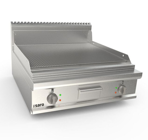 Saro elektrisk grillplade 800 mm bred bordrillet LQ, 423-8715