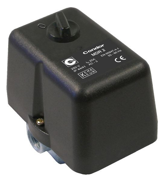 Pressostato ELMAG CONDOR, MDR 2/11 bar, 230 volts, incluindo válvula limitadora de pressão AEV 2 S, 11920