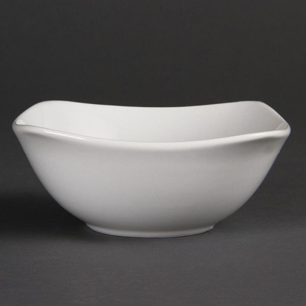 OLYMPIA Bílé nádobí zaoblené čtvercové misky 14cm, PU: 12 kusů, U173