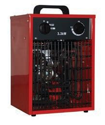 DeKon industriële heater / luchtverhitter, rood, luchtcapaciteit: 400 m³/h, IFH01-33H