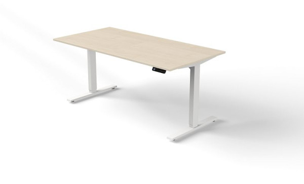 Stół do siedzenia/stojący Kerkmann szer. 1600 x gł. 800 mm, elektrycznie regulowana wysokość od 720-1200 mm, ruch 3, klon, 10380850