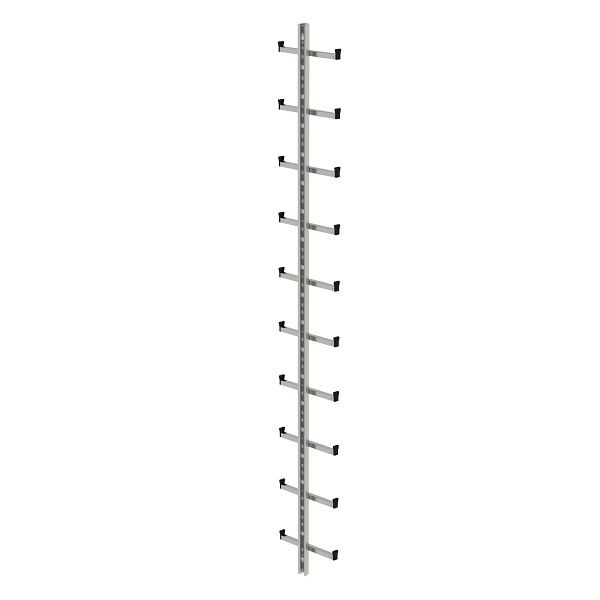 Munk Günzburger Steigtechnik enkelvoudige ladder, roestvrij staal, lengte 2,80m, 077555