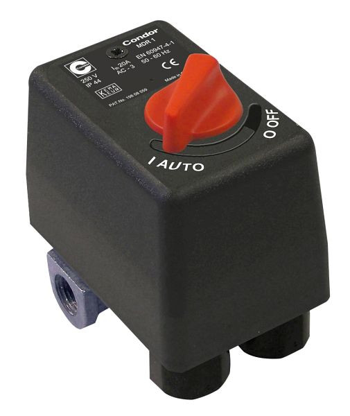 Pressostato ELMAG CONDOR, MDR 1/11 bar, 230 volts, incluindo válvula limitadora de pressão AEV 1 S, 11919
