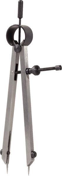 Busolă de precizie KS Tools cu vârf de arc cu vârfuri interschimbabile, 130 mm, 300.0429