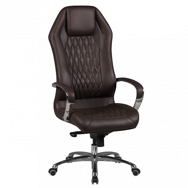 Krzesło biurowe Amstyle Monterey z prawdziwej skóry, brązowe, SPM1.297