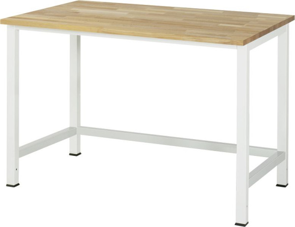 Pracovní stůl RAU série 900, masivní buková deska, 1250x825x800 mm, 03-900-1-B25-12.12