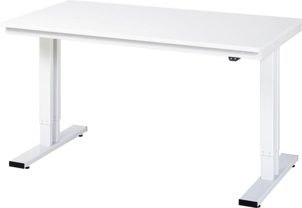 Pracovní stůl RAU série adlatus 300 (elektricky výškově nastavitelný), melaminová deska, 1500x720-1120x800 mm, 08-WT-150-080-M