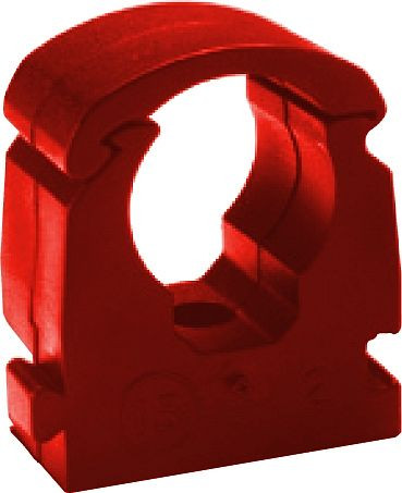 Obejma rurowa AEROTEC średnica zewnętrzna 18 mm czerwona, 2012052JG