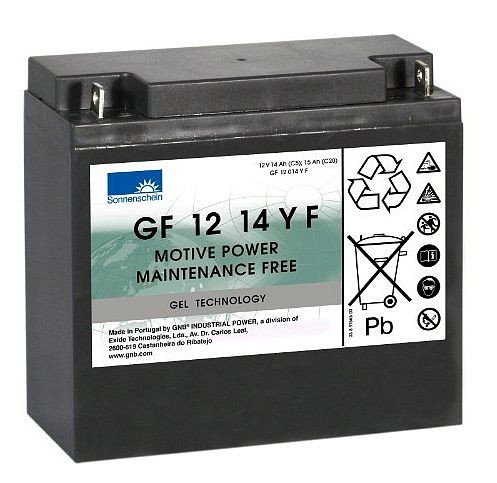 Bateria EXIDE GF 12014 YF, absolutamente livre de manutenção, 130100014