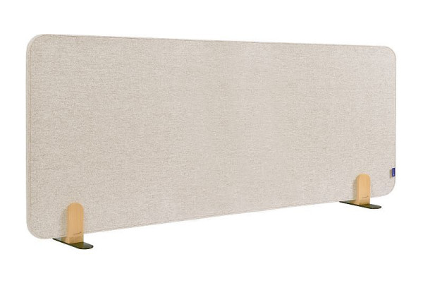 Divisória de mesa acústica Legamaster ELEMENTS 60x160cm bege suave incl. 2 suportes, 7-209835