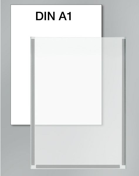 Τσέπη αφίσας Kerkmann DIN A1, Π 594 x Β 1,5 x Υ 840 mm, διαφανές, 44694700