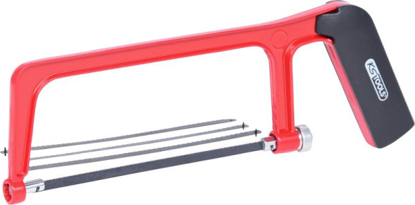KS Tools pequeno arco de serra manual vermelho, 150 mm, 907.2130