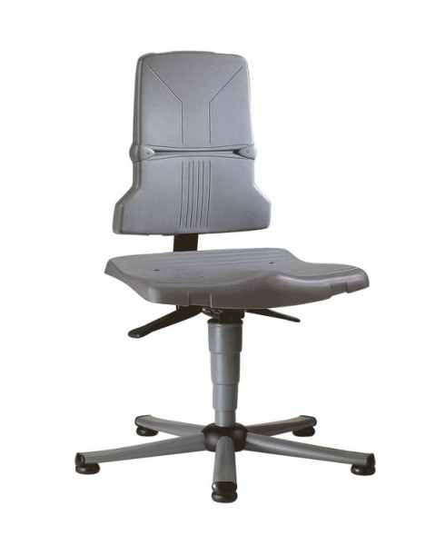 bimos Obrotowe krzesło robocze Sintec Plastikowe siedzisko i oparcie, ze ślizgaczami, 9800-1000
