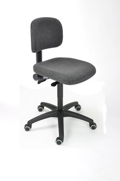 Lotz werkstoel "Comfort Series" zit- en rugbekleding antraciet, zithoogte 480-670mm, 8530.13